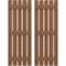 Ekena Millwork Americraft 5-Board, 3 Batten Exterior Real Wood Spaced Board-n-Batten Shutters, ARW401SB519X34BTH, PR ARW401SB519X34BTH - alternate 1